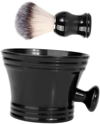 Hemobllo Pennello Da Rasatura E Ciotola In Plastica Riutilizzabile Set Da Rasatura Spazzola Da Barba Per Uomini Multiuso Pennello Rasatura Accessori Da Rasatura Con Schiuma