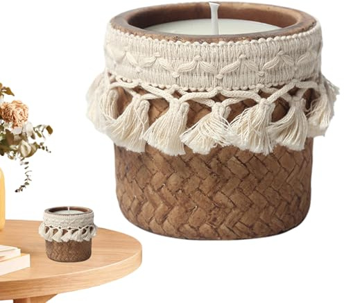 Tarros para velas, recipientes vacíos, adornos para hacer velas, para estantes, cocina, dormitorio, sala de estar, baño, hotel, oficina, boda, fiesta, cumpleaños