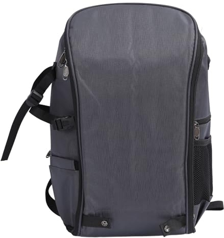 Gedourain Borsa per Fotocamera Compatta Impermeabile con Divisore per Viaggi, Fotografia All'aperto, Laptop da 15,6 Pollici, Materiale EVA (Grigio scuro)