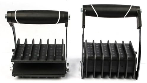 Maniglia per il trasporto di lastre per compensato, cartongesso e pannello di sollevamento - Strumento di presa per lamiera con aste a doppia guida, nero (1 pz)