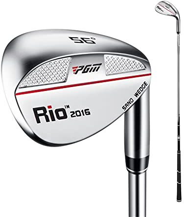 Cuña de arena de golf de 56/60 grados con eje de acero, para adultos, hombres y mujeres, fácil control de distancia, deportes y exteriores (rojo, 56 grados)