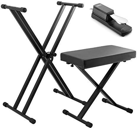 TIGER Keyboardständer, Hocker und Sustain Pedal Pack