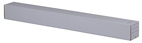 KK Verpackungen® Versandhülse | 20 Stück, 750x75x75mm, Versandkartons mit Steckverschluss in Weiß | Lange Faltkartons aus stabiler Wellpappe mit Beschriftungsfeld