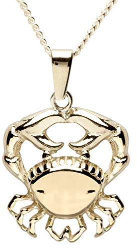 Kette mit Anhänger - Tierkreiszeichen Krebs - Gold 333/000 -,