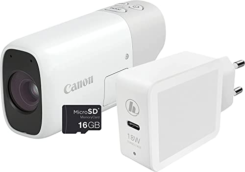 Canon PowerShot ZOOM – Macchina Fotografica Digitale Tascabile in Stile Monocolo - Avvicinati al Soggetto con lo Zoom a 3 Intervalli, Foto da 12MP e Video HD, Connettività Wi-Fi e Bluetooth, Bianco