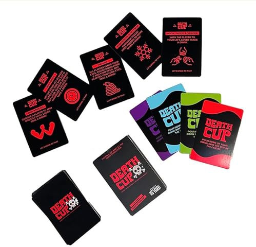 Death Cup – Ring of Fire Card Game | Halloween Party Drinking Game | Kings Cup Drinking Card Game for Adults | Fun Adult Party Games & Drinking Games for Game Nights & Gatherings