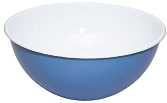 Riess, 0465-129, Obst- und Salatschüssel Ø 26cm, NATURE BLUE DARK, Vol. (rec.): 4,0 Liter, Made in Österreich, LBH: 27,7x27,7x12,1cm, 0,915kg, Ungiftig, Dauerhaft, Farbecht, Kratzfest, Handgemacht