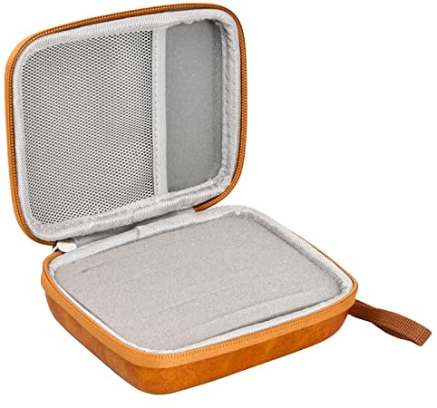 Wasserdichte Gitarrenplektrentasche, tragbare Gitarrenplektren-Aufbewahrungsbox mit Reißverschluss, Plektren-Halter für Akustik-Bass, E-Gitarre, Musikinstrument-Zubehör, Orange, Modern