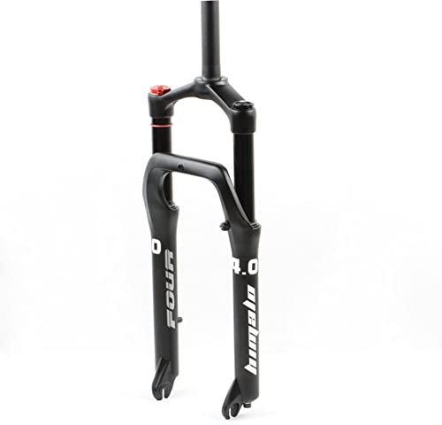 ZFF Snow Beach Bike 24 Federgabel 4.0 Fat Tire MTB-Luftgabel 1-1/8 Scheibenbremse QR 9mm Federweg 130mm Schulter-Steuerung Aluminium-Legierung Schwarz