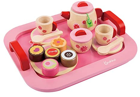 MagiDeal Juego de Fiesta de té para niños, Juego de Comida de Postre, Juguete Interactivo de simulación de Taza de té, Juego de té para niñas pequeñas, niños