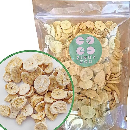 Plátano Liofilizado | XL 350g Platano Deshidratado Natural Comida Liofilizada | Snack Saludable Fruta Liofilizada | Fruta Fresca Pura Sin Azucar Alimentos Liofilizados | Freeze Dried Banana Slices