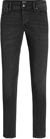 Jack & Jones Jjiglenn Jjoriginal SQ 349 Noos Slim Fit Jeans Male, Black Denim, 34 W/36 L
