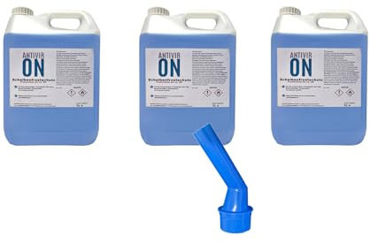 1L - 30L Premium Scheibenfrostschutz -35°C Ausgiesser inklusive Wischwasser Fertigmix Auto Scheibenwaschanlage (Scheibenfrostschutz, 3 x 5Liter)