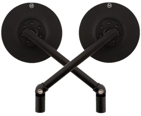 Lenkerendenspiegel Paar Universal für viele Modelle + Adapter E-geprüft schwarz