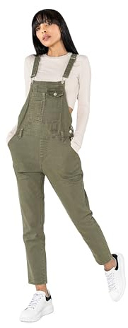 Nina Carter Peto de mezclilla para mujer, jeans boyfriend, mono de mezclilla, aspecto usado, petos de verano, L