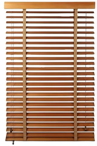 Massivholz Jalousien Mini Jalousien 30cm 45cm 60cm 75cm 90cm 100cm 105cm 120cm 135cm 150cm 160cm Lichtschutz Wärmedämmungsvorhänge Für Schlafzimmer, Terrasse, Büro
