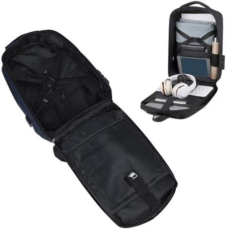 Topiky Mini Custodia per Zaino Custodia Rigida Protettiva per Accessori Satellitari per Parabole, Mini Borsa da Viaggio Zaino Portaoggetti Custodia da (Blue)