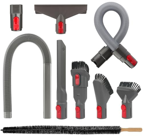 Reinigungsset für Trocknerabluftkanäle und Bürstenaufsatz-Set für Dyson Gen5, V15, V15s, V12, V11, V10, V9, V8, V7, Absolute, Detect, Cyclone, Fluffy, Mattress, Outsize – Zubehörset für Staubsauger | Staubsauger-Zubehör-Set, Ersatzwerkzeug-Bürstenbündel