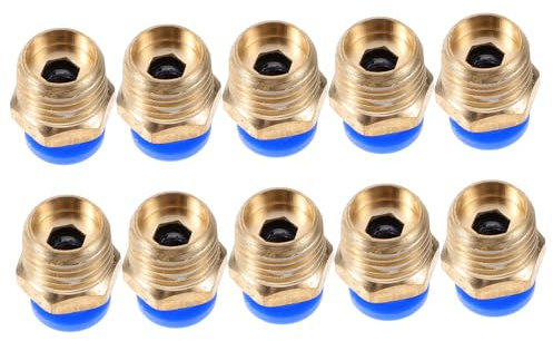 Alipis 10pezzi Raccordi Per Aria in Crimpare Per Idropulitrice Connettori Per Raccordi Aria Accessori Per Compressori Adattatori Per Tubo Maschio-maschio Riduttori Accoppiamento