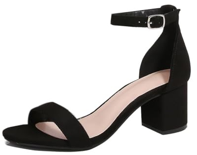 Minetom Sandalen Damen mit Absatz Bequem Sandaletten Elegant Sommerschuhe Brautschuhe Blockabsatz Abend Party Schuhe