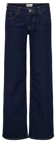 ONLY Onljudy-O LW Wide DNM Rinse Tai966 Noos, Blu Jeans Scuro, L