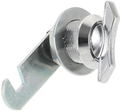SHINEOFI 1 Jeu Serrure À Came Sans Clé Pour Armoire Boîte Aux Lettres Lot De Verrouillage Sécurisé De Zinc Installation Facile Résistante À Usure Au 2 Pièces