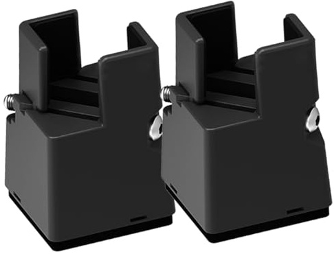 Garneck 2pcs Adjustable Bed Risers for Furniture and Desks Heavy Duty Support Blocks with Height Stable Load Bearing Up to Easy to Install and Clean