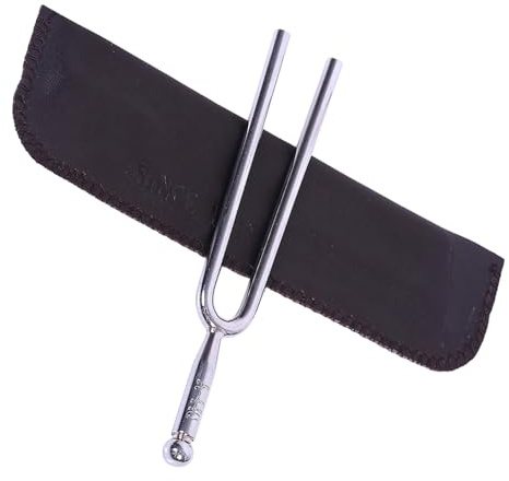 Stimmgabel aus Edelstahl mit Klarer Tonerkennung für Instrumente | Präzises Stimmgerät mit Aufbewahrungstasche und Schale, für Saiteninstrumente, für Zuhause und Reise