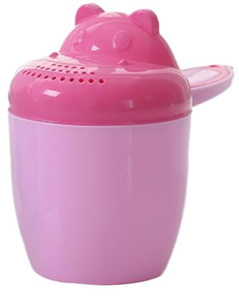 - Gobelet de salle de bain, gobelet de bain, bec verseur, seau de dessin animé, sécurité pour shampooing, baignoire pour enfants, lavage des cheveux, temps de bain, quotidien, une structure robuste