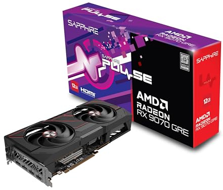 Sapphire 11354-01-20G Pulse AMD Radeon™ RX 9070 GRE Gaming OC Scheda grafica con 12 GB GDDR6, AMD RDNA 4