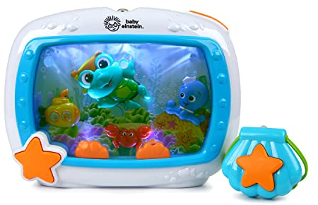 Baby Einstein, Sea Dreams Soother Schlummerlicht für Das Gitterbett mit Fernbedienung, Lichtern und Melodien
