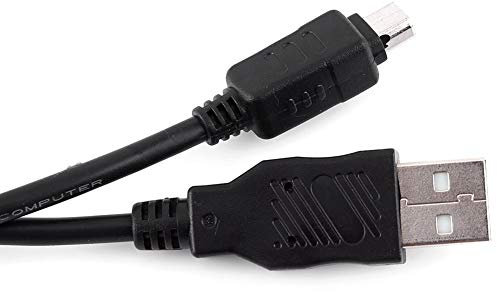 Cable USB de cámara para cámara digital Olympus E330/E-410/E-510/E520/SZ-10/SZ-30/SZ-20/CB-USB5/CB-USB6/U410/U500/U600, etc., 1.5M 12 pinesCable de transferencia de datos a 480 Mbps