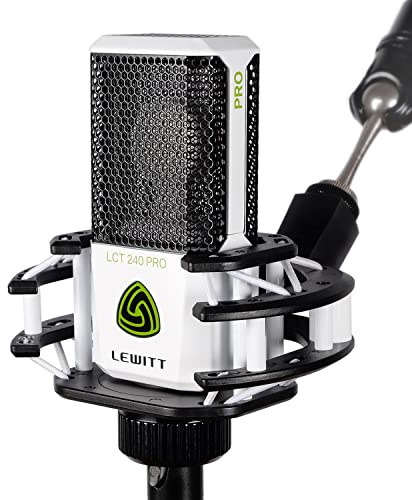 LCT-240 Pro Condenser Mic Value Pack w/ Windscreen & Shockmount - White