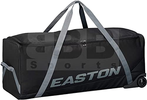 Easton | TEAM EQUIPMENT WHEELED BAG | Baseball & Fastpitch Softball | Black