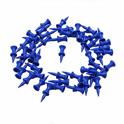 Bulldog Golf Tees® Castle Lot de 100 tees de golf Bleu 38 mm