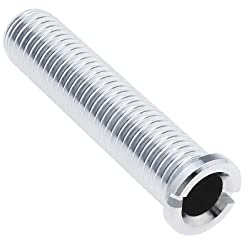 Be In Your Mind M12x49mm Keramik Waschbecken Erweiterte Bolzenschraube aus Chromüberzug und Messing Hohlschraube für Siebkorbventile für Waschbecken Silbern
