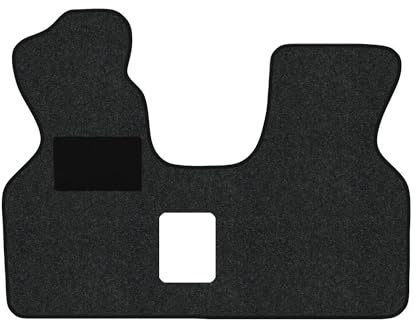 Fußmatten passend für VW T4 Typ 70, 7D 3-Sitzer Automatikgetriebe (Baujahr 1990-2003), Hit anthrazit | 1-TLG | Umrandung schwarz