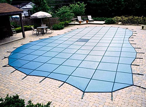 Cubierta de Seguridad Para Piscina Lonas De Malla Para Piscinas 1.5/2/2.5/3/3.5/4/4.5/5m, Cubierta Líquida Para Piscina Para Piscina Enterrada Rectangular / En Forma De Riñón/ Octagonal, Manta Protect