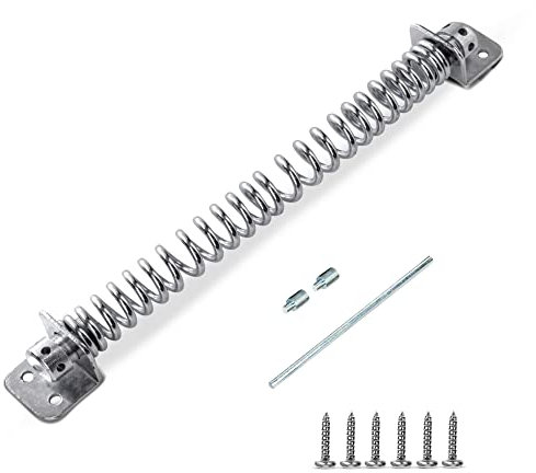 Ferme-porte automatique en bois plaqué zinc résistant aux intempéries, idéal pour une utilisation en extérieur, noir - 250 mm