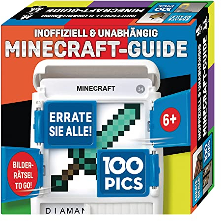 100 PICS Quizspiel, inoffizieller und unabhängiger Minecraft-Guide, Lernspiel für die ganze Familie, Brainteaser, Reisespiel für Erwachsene und Kinder ab 6 Jahren