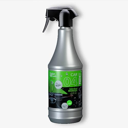 TUGA TEC Interieur Reiniger Premium 1l – Materialschonender Innenreiniger für Auto – Für Kunststoff, Leder, Textil & Alcantara – Antistatisch & Geruchsneutral – Made in Germany