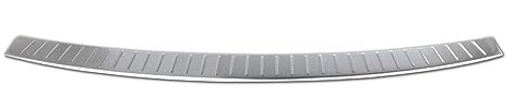 OMAC Protection de Pare-Chocs Arrière pour BMW X5 E70 2006-2013 – INOX Finition brossée – Seuil de Coffre sur Mesure – Protection Seuil de Chargement