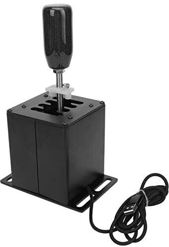 SYH&AQYE USB Simulator Schalthebel, Rennspiele H Schalthebel für G29 G27 G25 G920 T300RS GT Lenkrad, Schalthebel für ATS ETS Dust WRC SIM PC Fenster