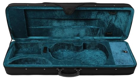 SEAFRONT 4/4 Violin Hard Case Box Rectangle Oxford Cloth Foam Lightweight Protective Carry Case for Violin Black
