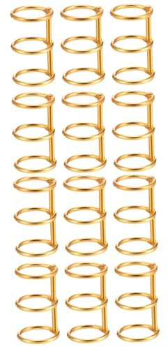MAGICLULU 12stücke Loseblatt-binderinge Goldfarbene Bindungsringe Für Notizbücher Praktische Ringbinder Für Dokumentenorganisation Und Sortierung Innendurchmesser Robust Und Langlebig