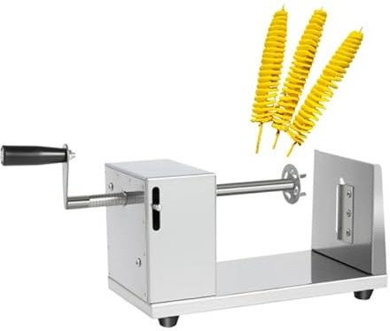 Taozhiyy Spiralschneider Gemüse, Kartoffelschneider, Edelstahl Spiral Potato Twister, für Tornado Chips, Obst, Kartoffeln, Gurken oder Karotten