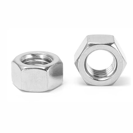 Nodrest 10/25/50 Piezas UNC 2-56 3-48 4-40 5-40 6-32 8-32 10-24 12-24 UNF 0-80 10-32 Acero Inoxidable 304 Tuerca Hexagonal Hexagonal de Rosca Fina Gruesa de EE. UU.(Size:10pcs UNF 10-32)