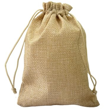 LGIFUTMAX® Jutesäckchen, Jute Beutel mit Kordelzug, Leinen-Säckchen Sackleinen Taschen, Klein Geschenksäckchen für Schmuck DIY Handwerk Hochzeit Party Weihnachte (Beige,24 Stück, 13x18 cm)