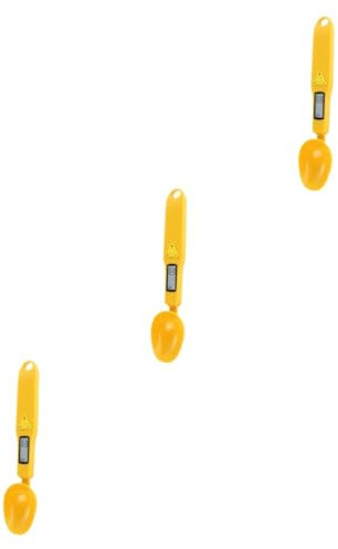 Amosfun 3pcs Precision Digital Kitchen Scale Spoon Accuracy Electronic Spoon Scale Lightweight Portable No Battery Required