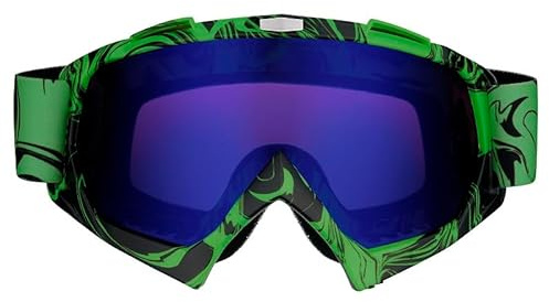 Mud Defeater Motor Motocross Brille Kinder AHP Motorradbrille Racing Googles Grün
